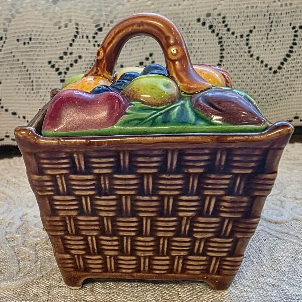 Marutomoware Ceramic Jar Fruit Basket Jam Honey Pot 3